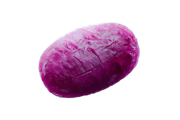 白色紫色糖果的特写镜头 — 图库照片