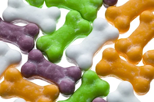 renkli kemik şekli şeker