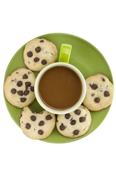 Café con galletas fritas — Foto de Stock