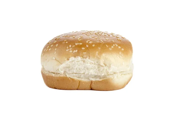Hamburger bun with sesame seeds — Stock Photo, Image