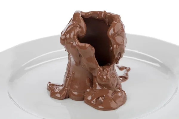 Bunny chocolade smelten — Stockfoto