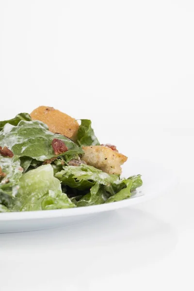 Plate of caesar salad — Stock Photo, Image