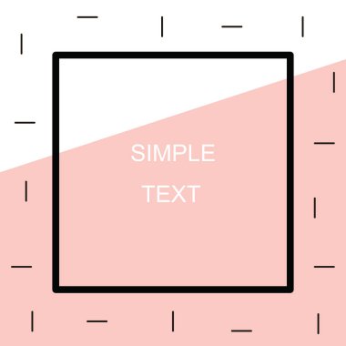 Kapak ile en az tasarımı. Soyutlama afişler, posterler, broşürler, kartvizitler, Davetiyeler, kartları ve broşürler için modern tarzı. Metin için vektör çerçeve. Geometrik arka plan, doku prin için