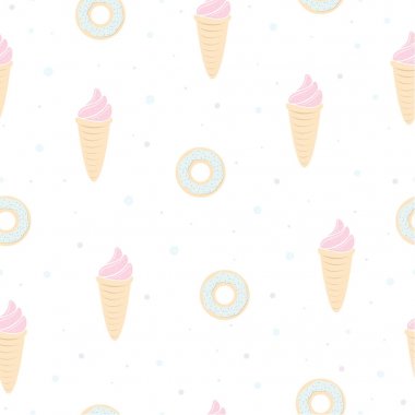 Renkli yaz Dikişsiz arka plan. Şık vektör çizim