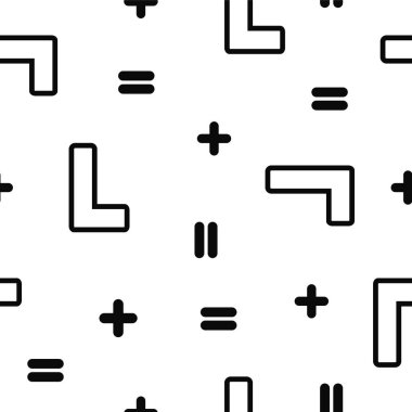 Modern bir tarz soyutlama çeşitli geom kompozisyonu ile