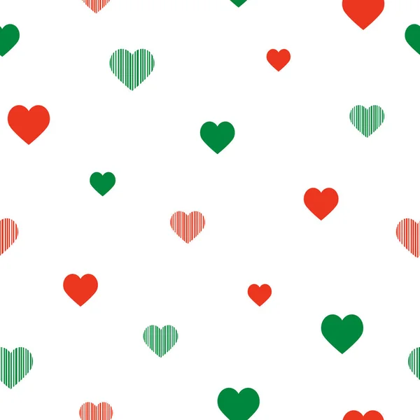 Seamless background with hearts. Vector illustrations for decoration, can be used for wallpapers, postcards, banners, textiles, wrapping paper, printed products. Template for the holiday. — Stock Vector