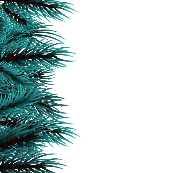 Modèle d'arbre pelucheux de Noël — Image vectorielle