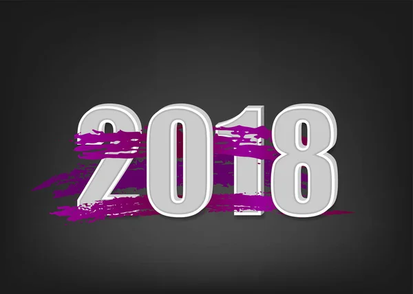 2018 banner tahun baru - Stok Vektor