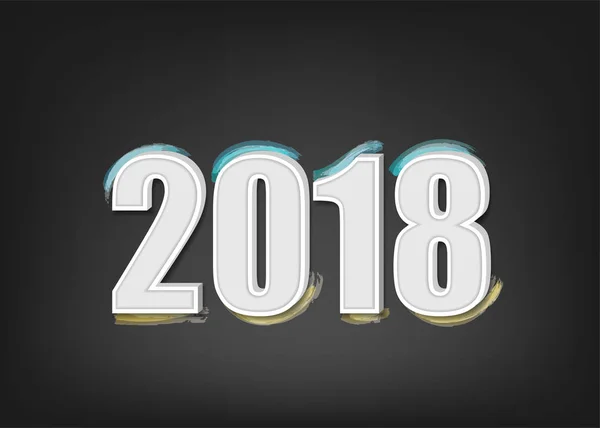 2018新年横幅 — 图库矢量图片