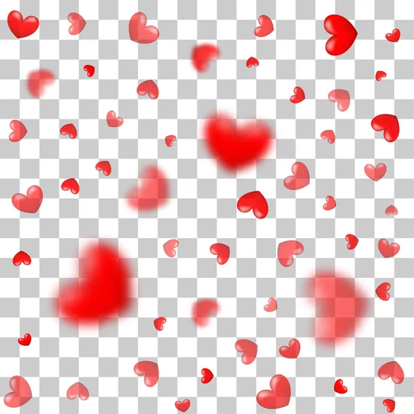 Valentijnsdag kaart confetti — Stockvector