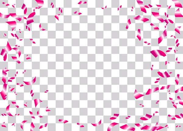 Feuille Confetti fond transparent — Image vectorielle