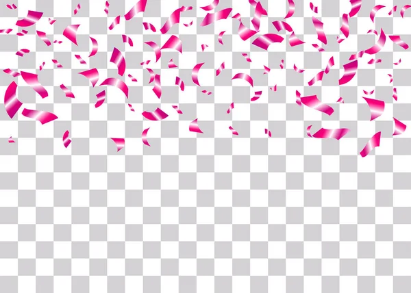 Folha de Confetti fundo transparente — Vetor de Stock