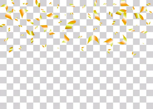 Folha de Confetti fundo transparente — Vetor de Stock