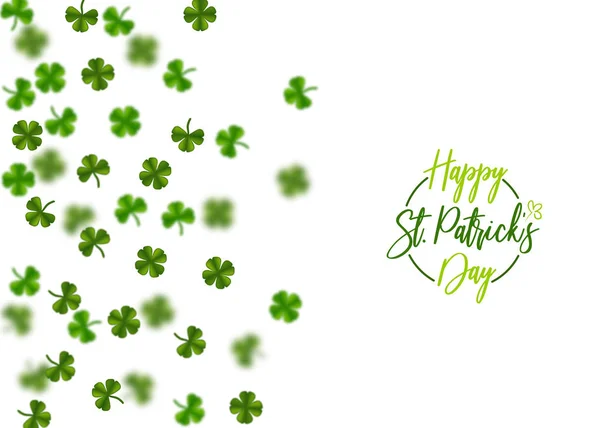 Trèfle vert St Patrick Day — Image vectorielle