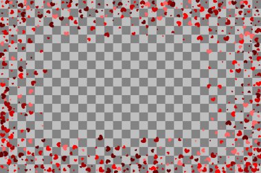 Rasgele düşen Sevgililer günü kalp