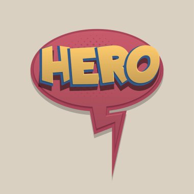 Çizgi roman metin balonu pop sanat tasarımı