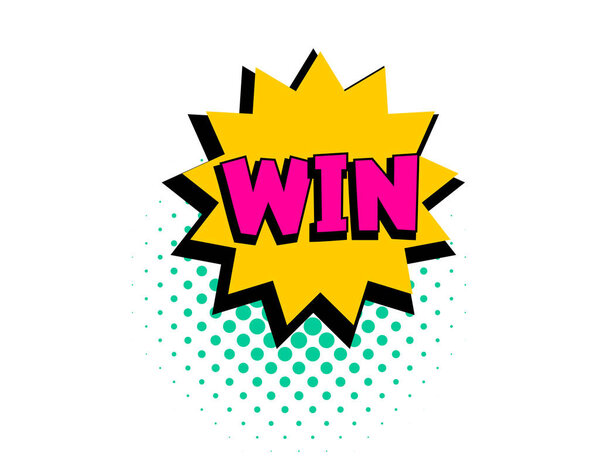 Комический текст в стиле поп-арта
