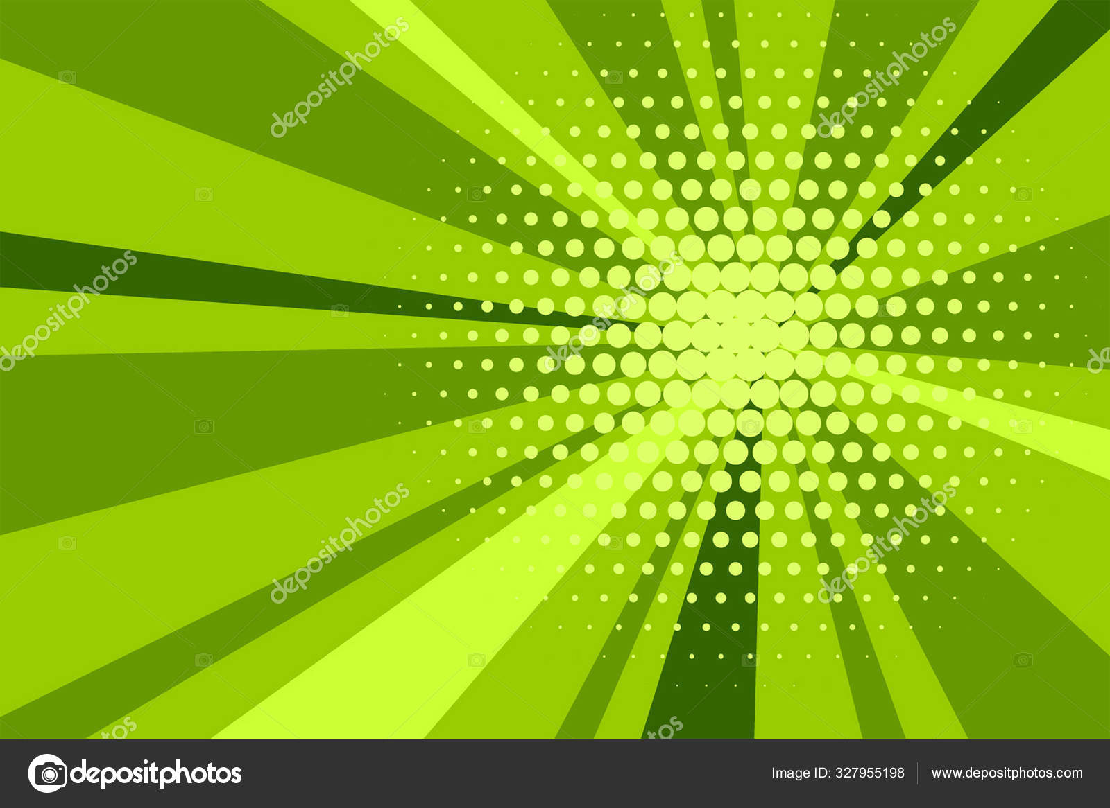 Comic green sunbeam background retro pop art style cartoon Stock Vector  Image by ©Infostocker #327955198