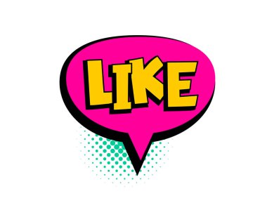 Loke konuşma balonu pop sanat çizgi romanı metni