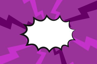 Çizgi roman boş konuşma balonu afişi pop sanatı