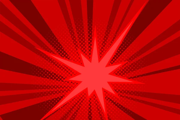 Comic red sunbeam background Retro pop art style cartoon Stock Vector Image  by ©Infostocker #328754102