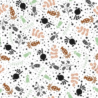 Çiçekle kusursuz desen