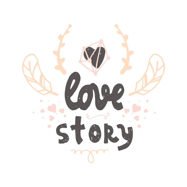 Handdrawn vector love lettering — Stock Vector