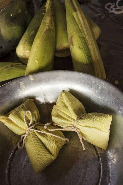 Casa Brasileña Hecha Postre Maíz Dulce Llamada Pamonha Fiesta Festa — Foto de Stock