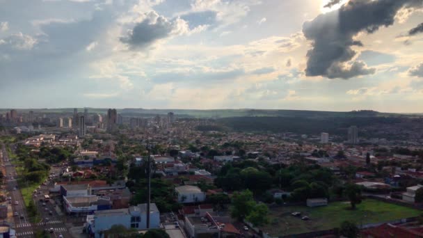 Ribeirão Preto São Paulo Brasil Dezembro 2019 Lapso Tempo Avenida — Vídeo de Stock