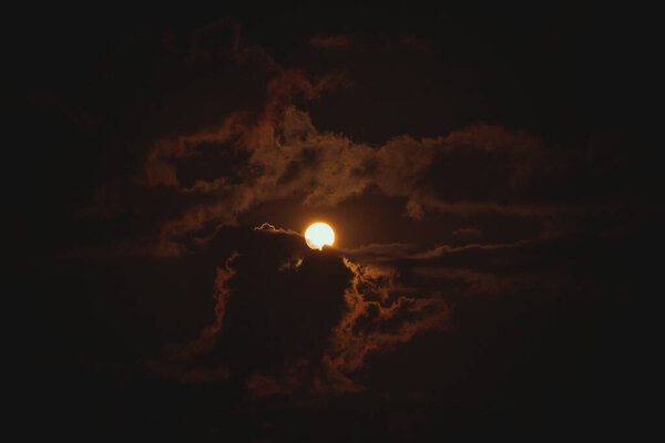 Super moon in April 2020 in Brazil.