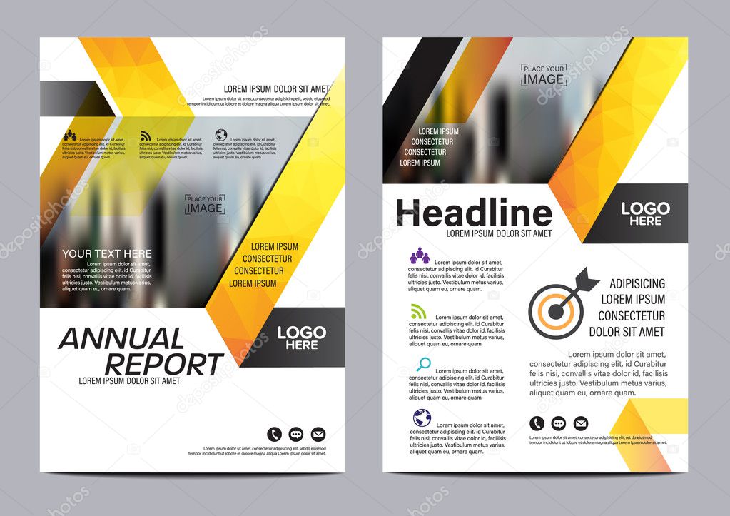 Brochure Layout design template. Annual Report Flyer Leaflet cover Presentation Modern background. illustration vector in A4 size