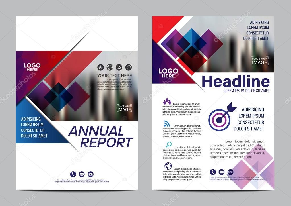 Purple Brochure Layout design template. Annual Report Flyer Leaflet cover Presentation Modern background. illustration vector in A4 size