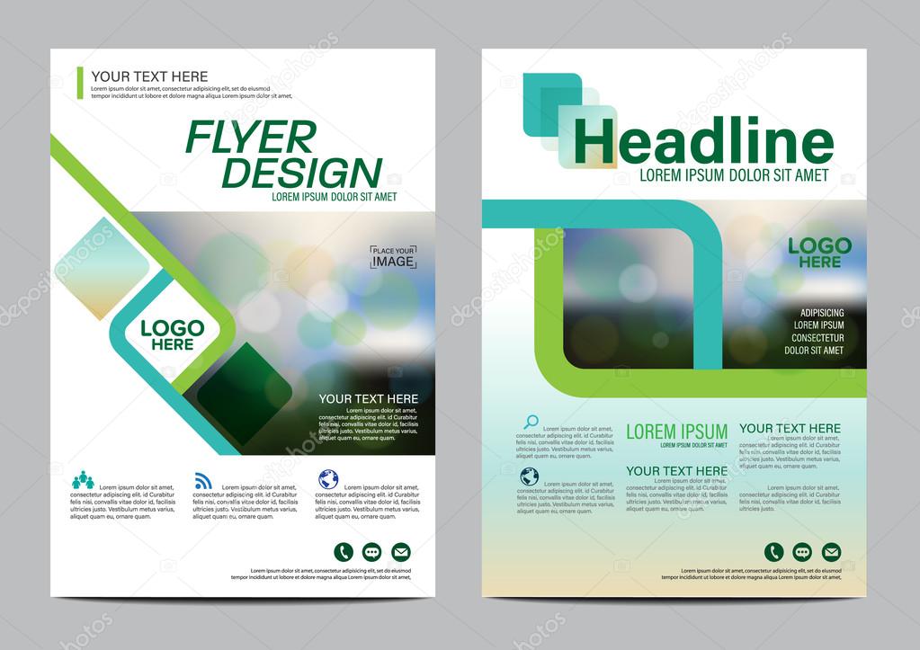 Green Nature Brochure Layout Design Template Annual Report Flyer Leaflet Cover Presentation Modern Background Illustration Vector In Size Stock Vector C Outsunan