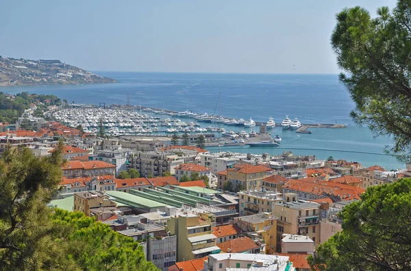 San Remo, İtalya, Marina manzarası övünme Panoraması