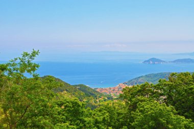 Yüksekliği Elba'dan Adası güzel sahne