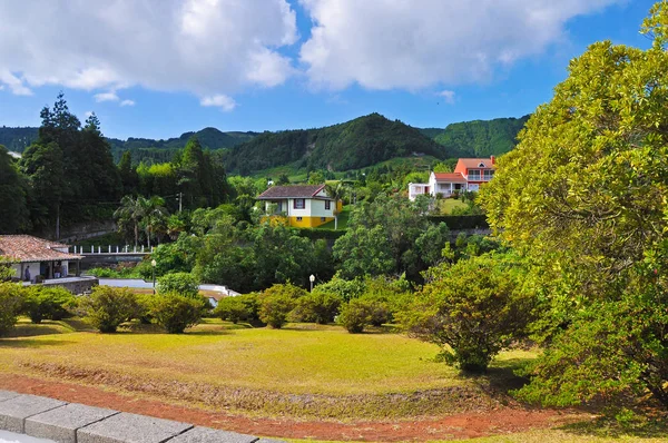 Paisagem na nuvem dos Açores — Fotografia de Stock