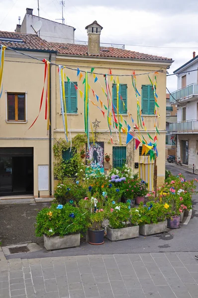 Az olasz város Comacchio világos, hangulatos — Stock Fotó