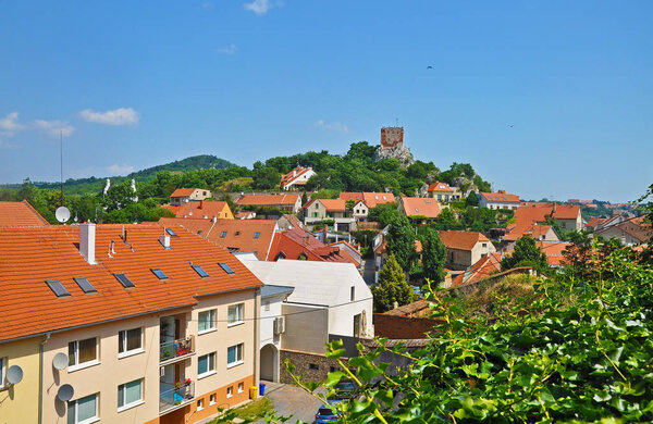 Panorama of the town of Mikulov