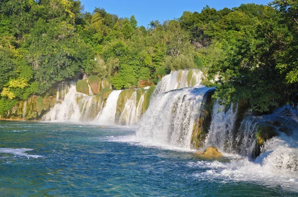 Cachoeiras no Parque Nacional Krka na Croácia — Fotografia de Stock