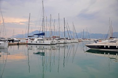 Akşam marina Salerno