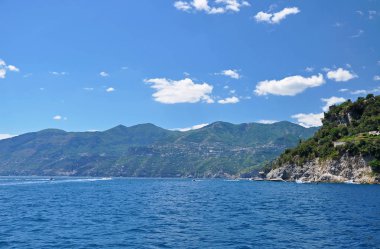 Amalfi Coast denizden görünüm
