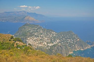 Capri ve lagün bakan Panoraması