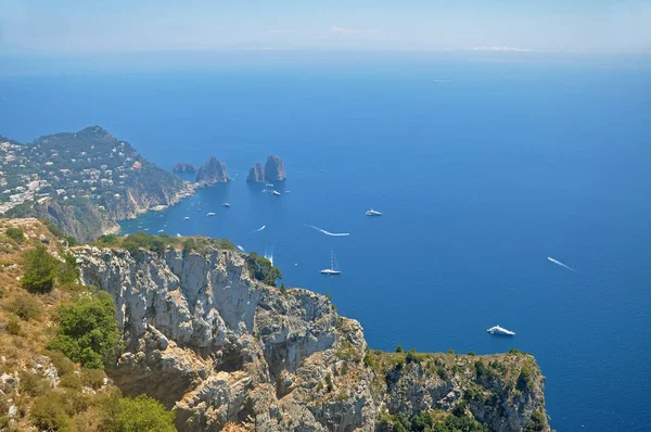 Panorama z Capri i z widokiem laguny — Zdjęcie stockowe