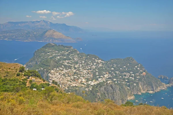 Panorama z Capri i z widokiem laguny — Zdjęcie stockowe