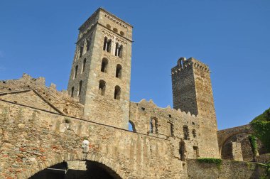 Ortaçağ manastır Sant Pere de Rodes İspanyol Katalonya