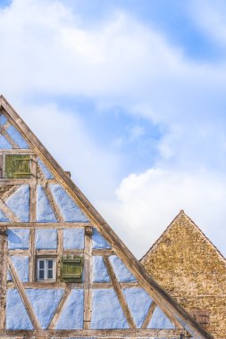 Ortaçağ Alman gable çatılar ayrıntılarını 