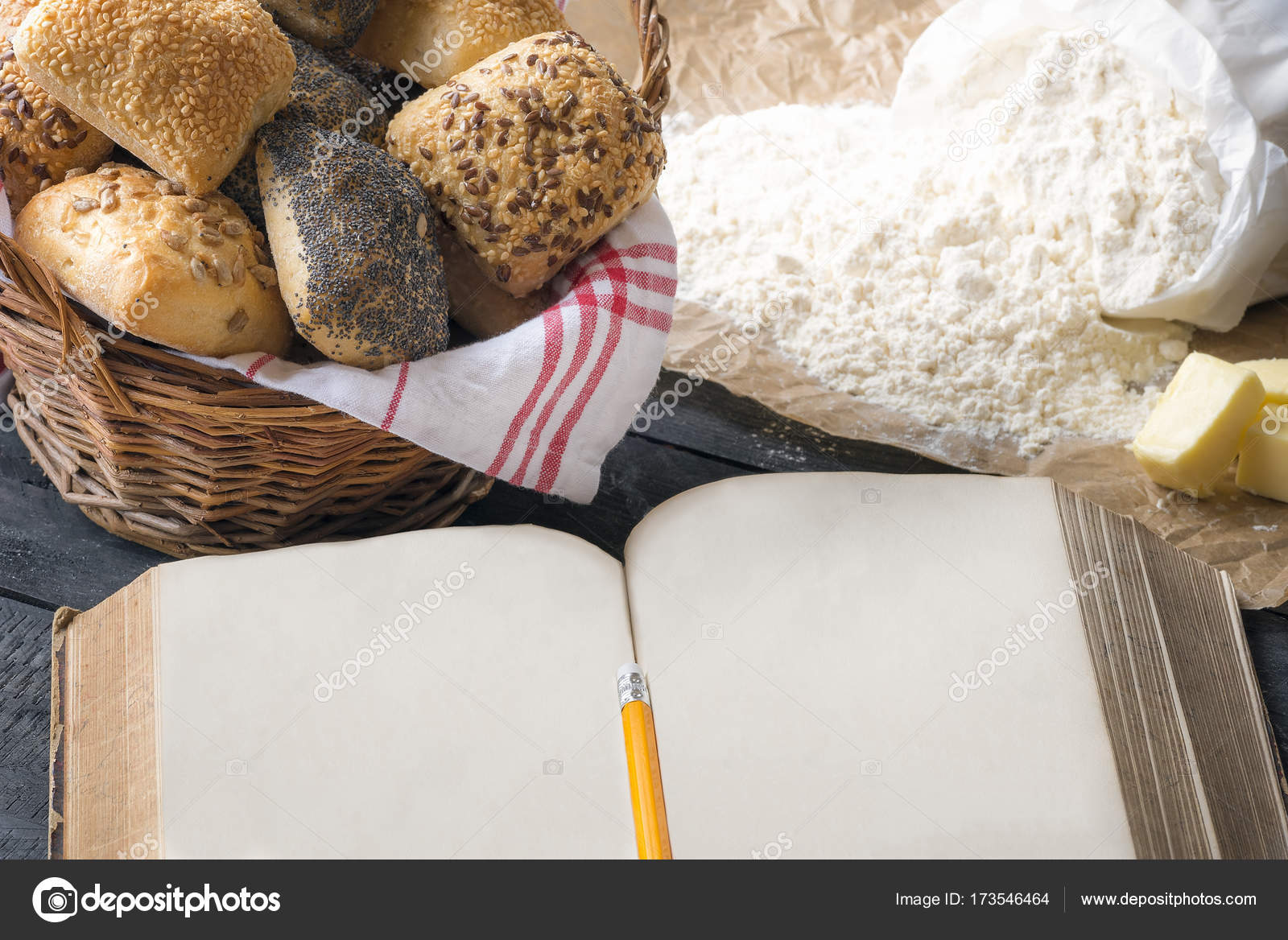Homemade book about bread Homemade book about bread