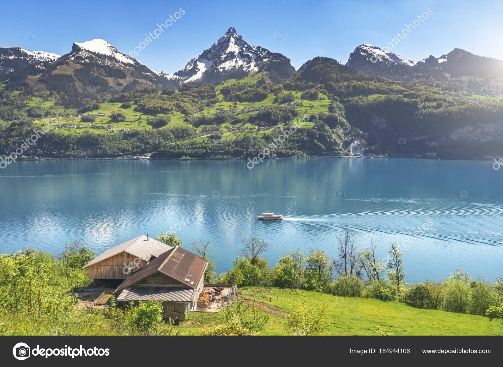 Озеро Вален (Walensee), Швейцарские Альпы картинки Озеро Вален (Walensee), Швейцарские Альпы картинки