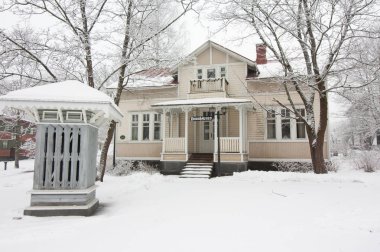 Kış Kouvola, Finlandiya için radyo Müzesi. 08.12.2016