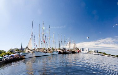Boylu soylu Yelkenliler yarışları Kotka 2017. Kotka, Finlandiya 16.07.2017.